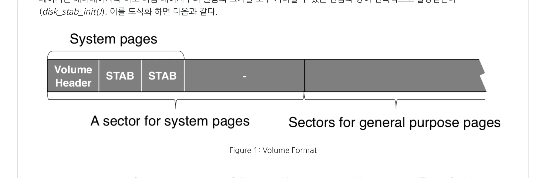Figure 2 — Volume format